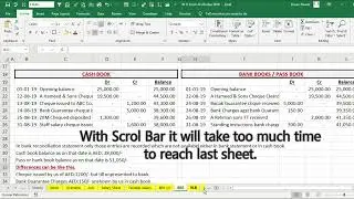 Sheet Selection in Excel how to move in between long sheet list #excel #excelshortsvideo #excelsheet