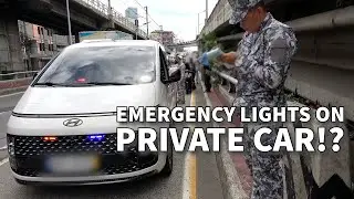 Wild mix of bus lane violators on EDSA