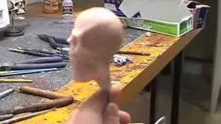 Sculpting a skull with chuck ferrell