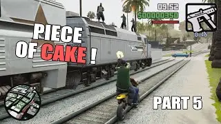 ALL WE HAD TO DO WAS FOLLOW THE DAMN TRAIN! - GTA SA Definitive Edition Walkthrough #5 (PS4)