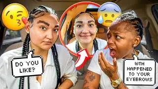 Having Extremely Thick Eyebrows In Public To See My Wife’s Reaction!