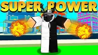 Playing the *NEW* Super Power Training Simulator Game! (Roblox Super Power Simulator)