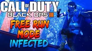 Black Ops 3 Free Run Mode INFECTED Gameplay Walkthrough BO3 FREE RUN