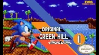 Sonic manía Parte 1 Green Hill Zone Gameplay ( o video ta sem som)
