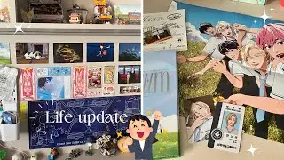 Life update vlog: unboxing Plave’s album, decorating the wall, rearranging the posters | paperbag.-.
