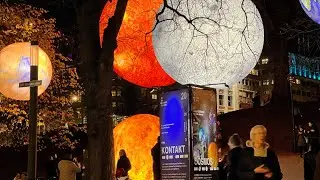 Oslo night fantastic light festival 2024 - 4K #lightfestival  #oslo #norway #osloelsa67 #4k