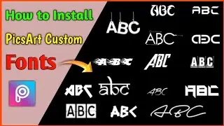 PicsArt Custom Fonts || How to Install Custom Fonts in PicsArt (Hindi)