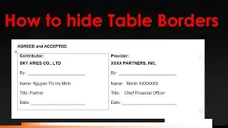 How to hide table border line in Word @haminh1804 #mswordtutorial #wordtables