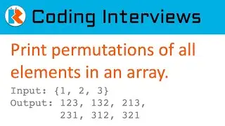 Print Permutations of elements of an array with no duplicates