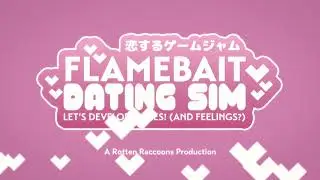 💕 Flamebait Dating Sim!  Let's develop games! (and feelings?) Official Trailer | itch.io