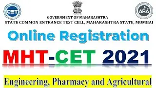 MHT-CET 2021 Online Registration | State Common Entrance Test , Government of Maharashtra