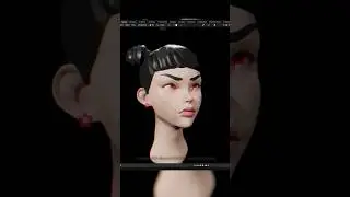 Stylized Girl Sculpt in Blender  
