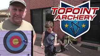 Topoint M3 compound bow Review - with my Nephew Oscar