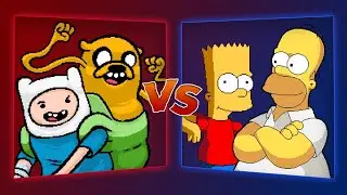 MUGEN Battle - Finn/Jake vs Homer Simpson/Bart Simpson