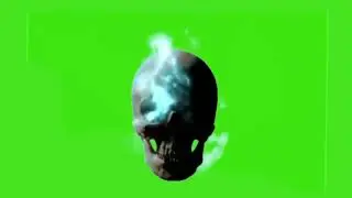 Human Skull On green Screen Video | Green Screen Skull animation | 