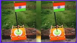 How to make Indian flag with paper/Independence Day Flag making paper 2024/ Independence Day craft