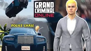 Grand Criminal Online Police Chasing Luxurious Car Rolls Royce | GCO Police Chase | Ms Gaming Buddy