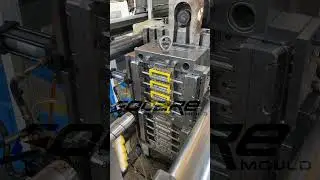 Two component plastic tool box handle mold #2kmold #biinjectionmold #moldmanufacturer #twocolormold