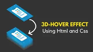 CSS 3D Layer Image Hover Effect HTML And CSS  step by step 🔥
