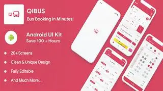 QIBus- Bus booking android app ui template | Codecanyon Scripts and Snippets