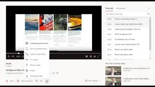 Downloading a transcript from Microsoft Stream