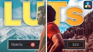IMPORT LUTs and ADJUST Node Opacity in Davinci Resolve + FREE LUTs (Link)