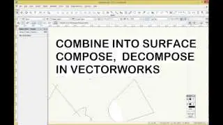 Compose and Combine Into Surface in Vectorworks