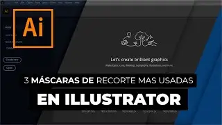 ☝ 3 Tipos de MÁSCARA de recorte en ILLUSTRATOR【varios objetos】