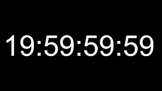 20 Hour Timer Count Up 60 Fps