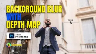 How to Blur Background with Depth Map and Lens Blur using Photoshop - Sinhala Tutorial