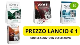 Prezzo prova! Wolf of Wilderness Crocchette per cani €1 CON CODICE SCONTO