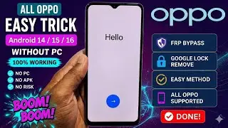 ALL OPPO FRP Bypass ! Oppo A18 Frp bypass without pc 🔥 new update 2026