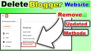 Blogger Website Delete Kaise Kare [2023] updated methode!