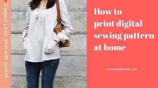 How to print your digital sewing pattern | PDF sewing pattern