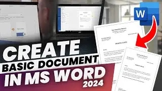 How To Create a Basic Document in Ms Word | Learn MS Word 2024 Basic to Advanced | Hindi/Urdu