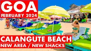Goa | Calangute Beach - February 2024 | Famous Holiday Street, Shopping | Goa Vlog | North Goa |