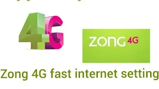 Zong 4G |fast net speed| live demo| increase Internet speed | setting work on android| 100% working