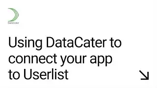 Using DataCater to connect your app to Userlist