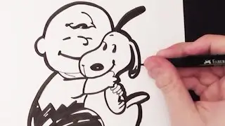 DIBUJO DE CHARLIE BROWN / How to Draw Charlie Brown