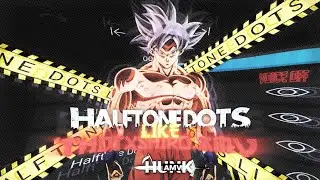 HALFTONE DOTS LIKE THDT X SHIRO TUTORIAL WITH XML ALIGHT MOTION