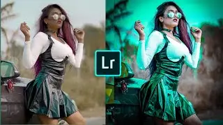 Aqua and brown tone Lightroom photo editing tutorial in mobilel// Apps Android  iPhone