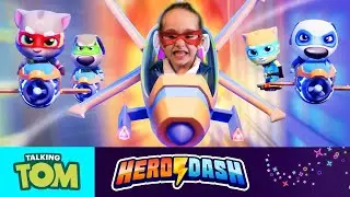 ⚡ TURN ON THE LASER POWER! ⚡ Epic New Gadgets in Talking Tom Hero Dash IN REAL LIFE