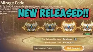NEW RELEASE CODE 🤓🤓🤓 - Mirage Code | Mobile Legends: Adventure