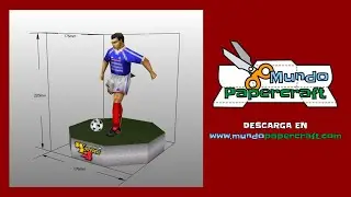 Zinedine Zidane de Papercraft