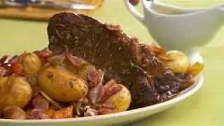 Multicooker Pot Roast with Bacon & Potatoes