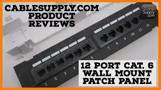 Wall Mount 12 port patch panel