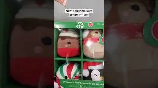 New Holiday SQUISHMALLOWS Ornament Set! #shorts #squishmallows #costcofinds
