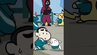 SQUID GAME: Honeycomb Challenge With Shinchan & Shero ☠️ 