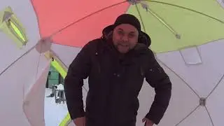 Палатка для зимней рыбалки  Медведь Куб 2 и Куб 3 однослойная