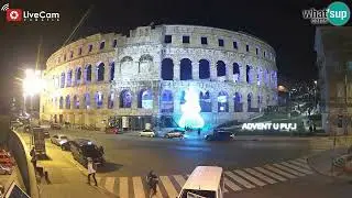 Otvorenje klizališta u Areni - Advent u Puli - Live Cam Croatia